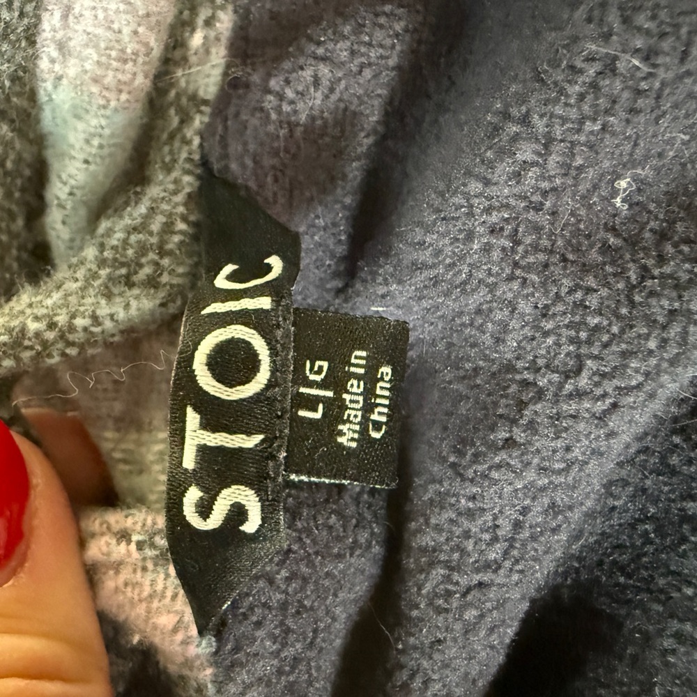 Women's Geometric Patterned Puffer Jacket - Black… - image 2